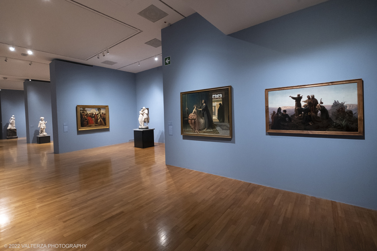 DSCF3027.jpg - 06/10/2022. Torino. Mostra delle Collezioni GAM dall'unitÃ  d'Italia all'alba del Novecento. Nella foto parte dell'allestimento della mostra