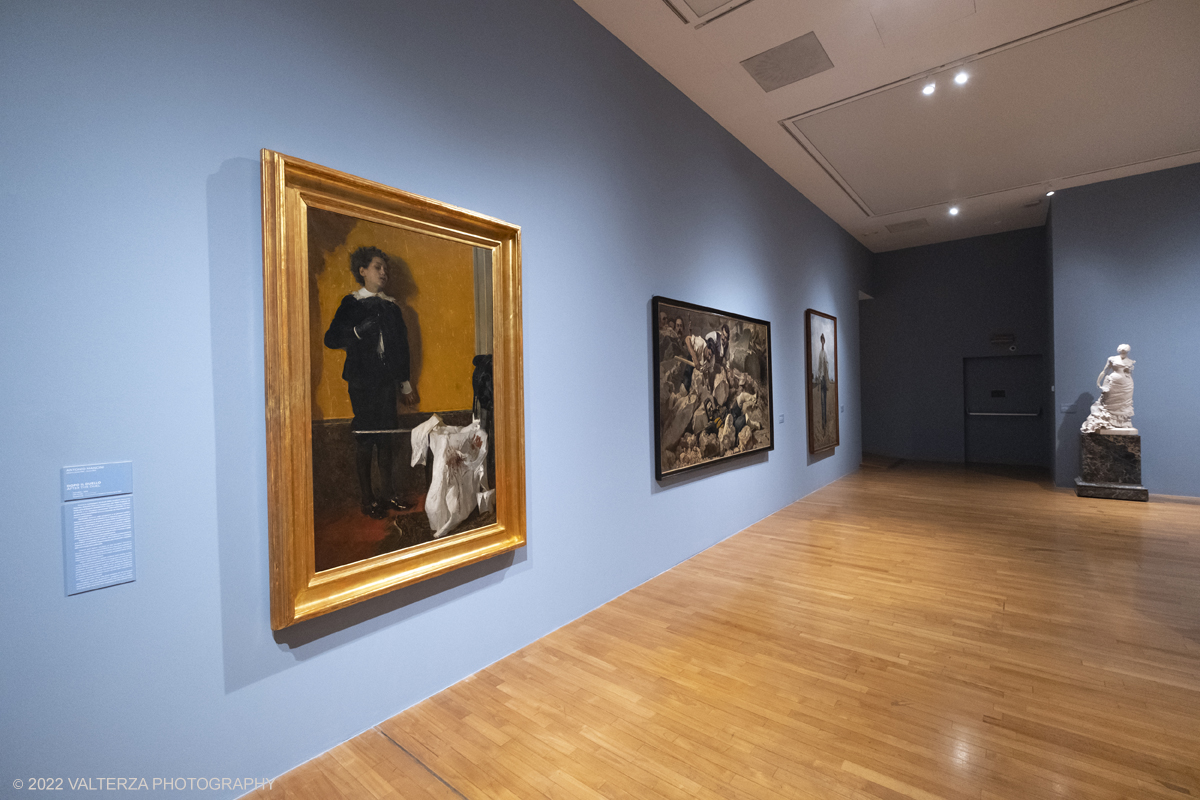 DSCF3052.jpg - 06/10/2022. Torino. Mostra delle Collezioni GAM dall'unitÃ  d'Italia all'alba del Novecento. Nella foto parte dell'allestimento della mostra