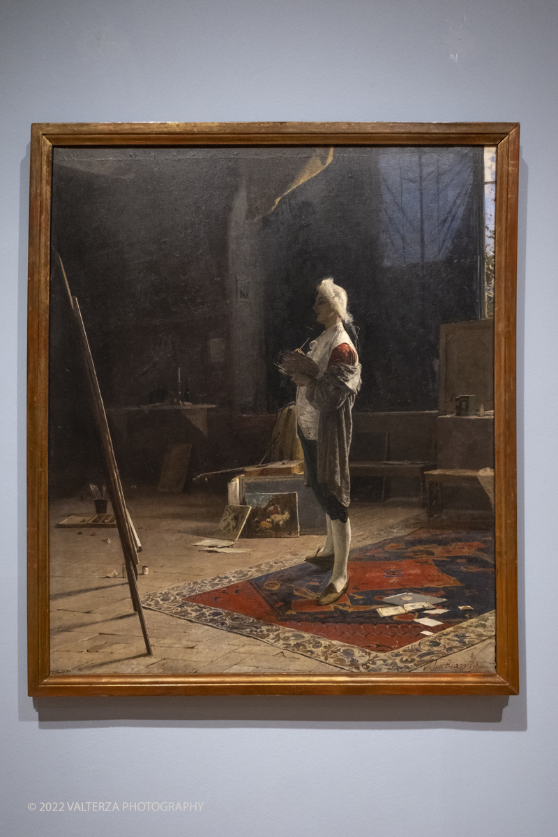 DSCF3067.jpg - 06/10/2022. Torino. Mostra delle Collezioni GAM dall'unitÃ  d'Italia all'alba del Novecento. Nella foto opera di MosÃ© Bianchi Il Pittore Londonio 1866
