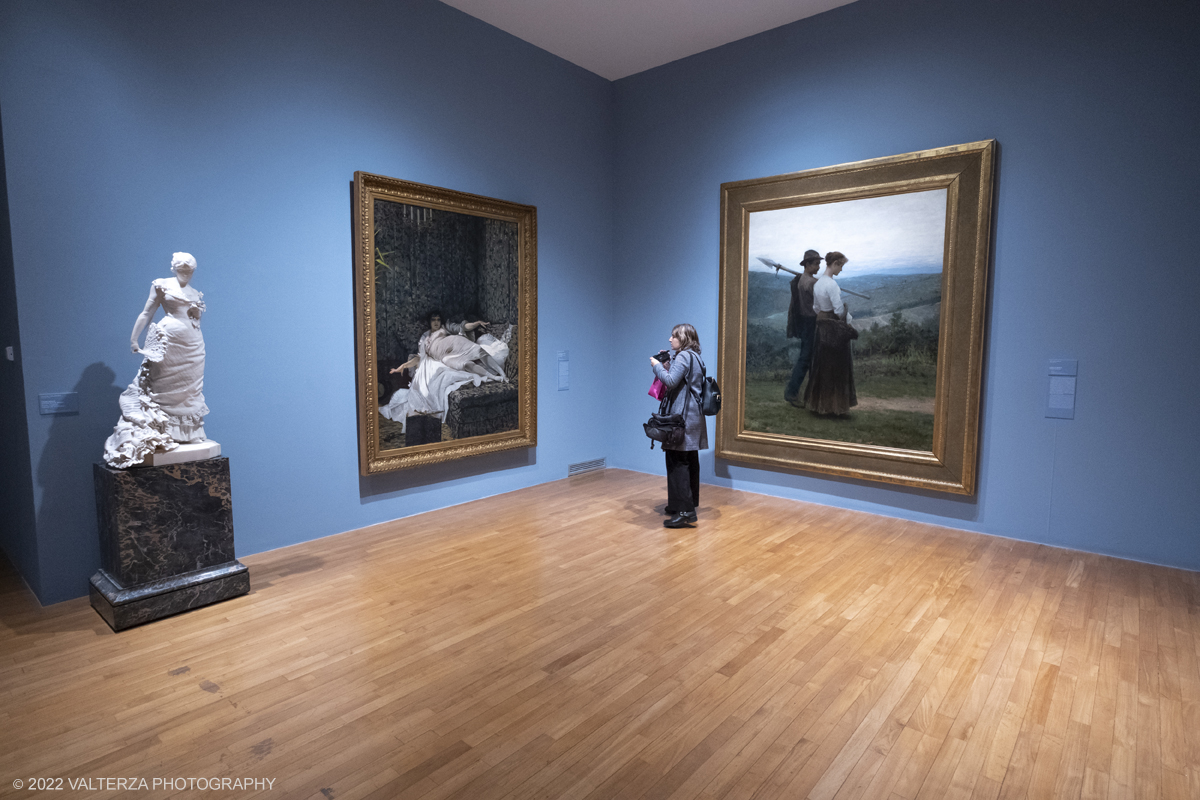 DSCF3073.jpg - 06/10/2022. Torino. Mostra delle Collezioni GAM dall'unitÃ  d'Italia all'alba del Novecento. Nella foto in visita alla mostra