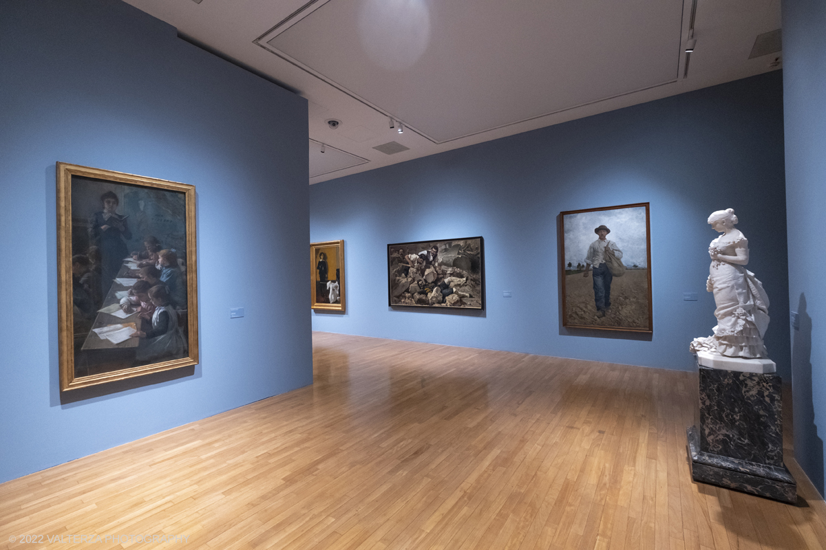 DSCF3084.jpg - 06/10/2022. Torino. Mostra delle Collezioni GAM dall'unitÃ  d'Italia all'alba del Novecento. Nella foto parte dell'allestimento della mostra