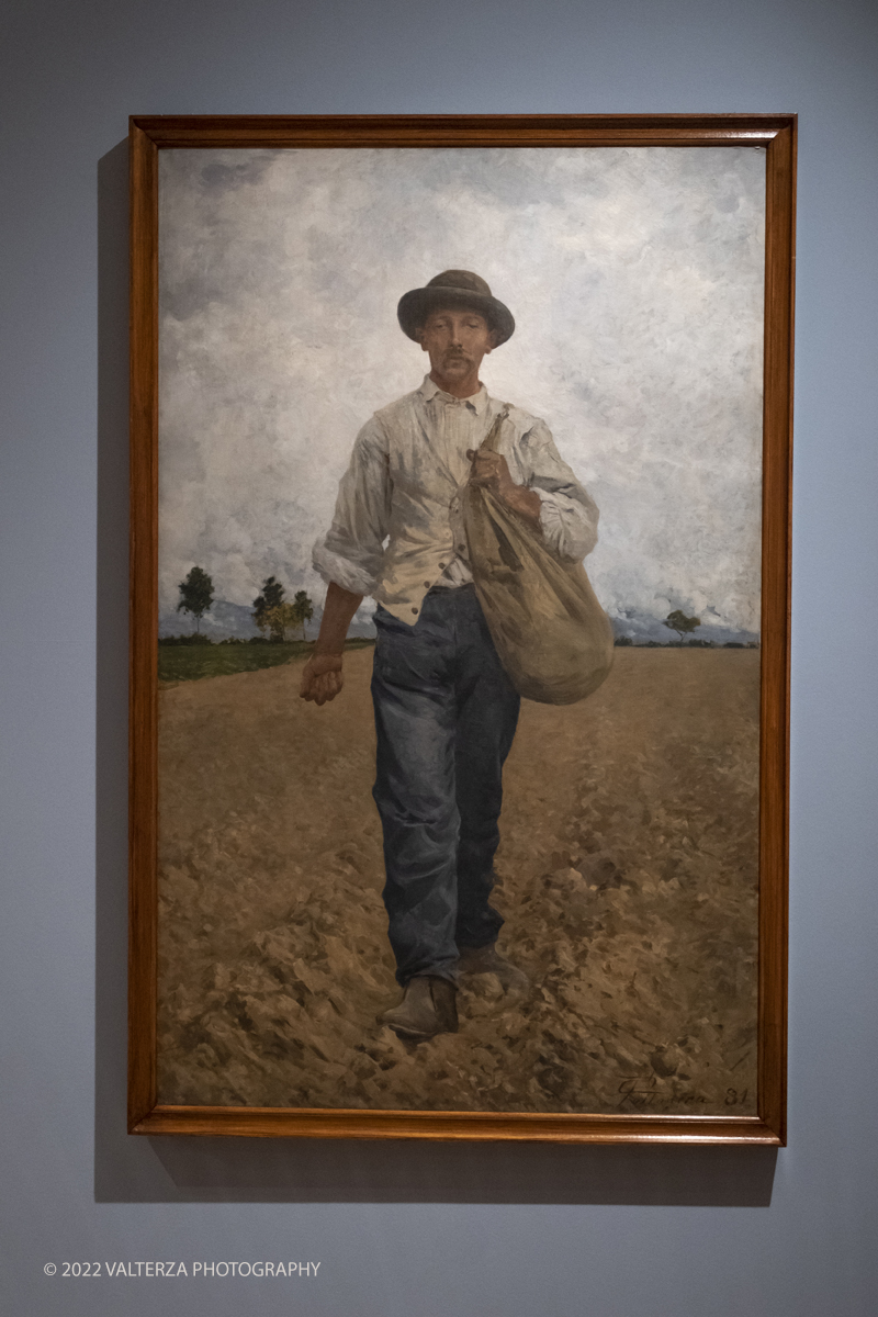 DSCF3086.jpg - 06/10/2022. Torino. Mostra delle Collezioni GAM dall'unitÃ  d'Italia all'alba del Novecento. Nella foto opera di Carlo Pollonera Il seminatore 1881