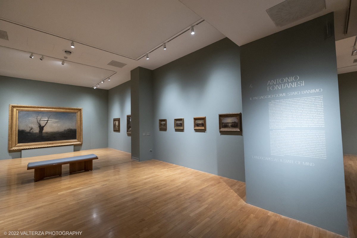 DSCF3091.jpg - 06/10/2022. Torino. Mostra delle Collezioni GAM dall'unitÃ  d'Italia all'alba del Novecento. Nella foto spazio dedicato alle opere di Antonio Fontanesi  1818 1882