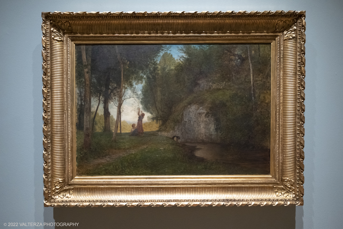 DSCF3099.jpg - 06/10/2022. Torino. Mostra delle Collezioni GAM dall'unitÃ  d'Italia all'alba del Novecento. Nella foto opera di Antonio Fontanesi La quiete 1860 ca.