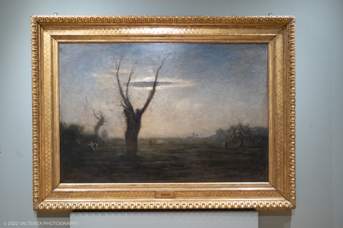 DSCF3103-Recuperato.jpg - 06/10/2022. Torino. Mostra delle Collezioni GAM dall'unitÃ  d'Italia all'alba del Novecento. Nella foto opera di Antonio Fontanesi Aprile 1873