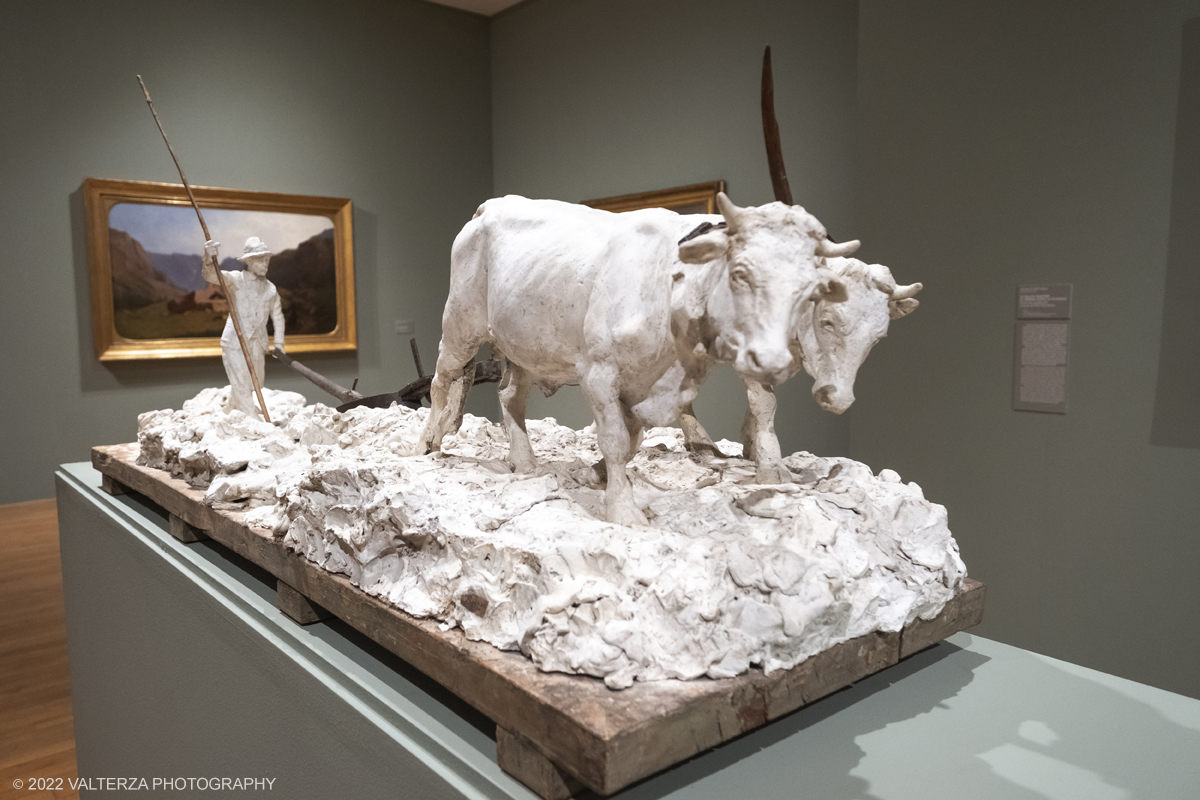 DSCF3129.jpg - 06/10/2022. Torino. Mostra delle Collezioni GAM dall'unitÃ  d'Italia all'alba del Novecento. Nella foto opera di Davide Calandra L'aratro ( Primo solco ) 1888