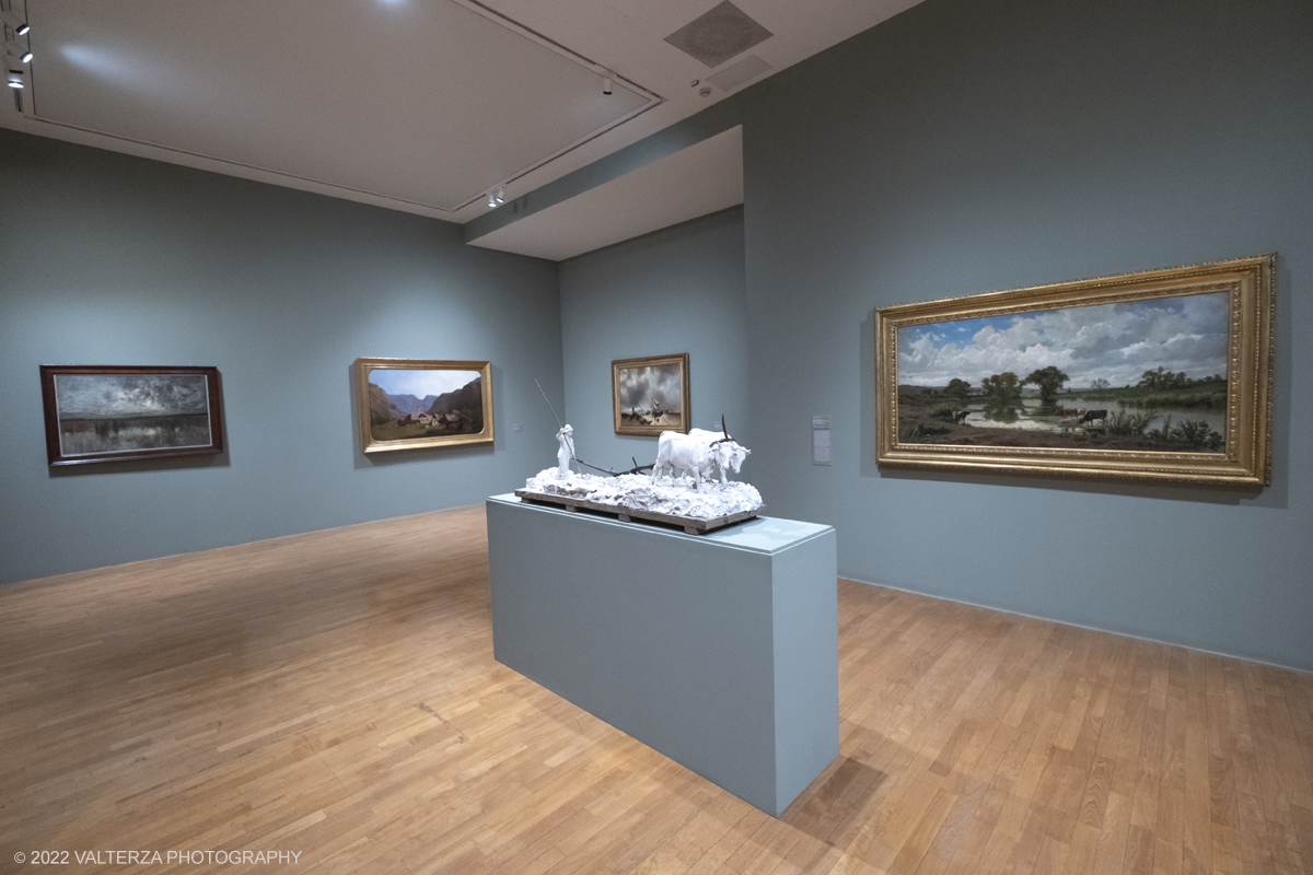 DSCF3132.jpg - 06/10/2022. Torino. Mostra delle Collezioni GAM dall'unitÃ  d'Italia all'alba del Novecento. Nella foto parte dell'allestimento della mostra