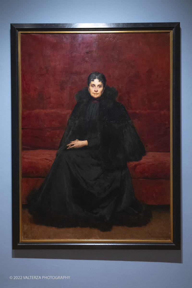 DSCF3162.jpg - 06/10/2022. Torino. Mostra delle Collezioni GAM dall'unitÃ  d'Italia all'alba del Novecento. Nella foto opera di Giacomo Grosso Ritratto della Signora Olimpia Oytana Barucchi 1896