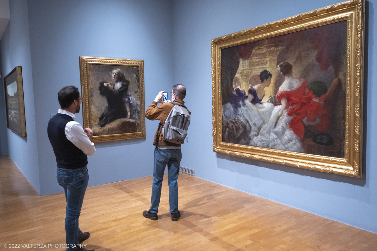DSCF3175.jpg - 06/10/2022. Torino. Mostra delle Collezioni GAM dall'unitÃ  d'Italia all'alba del Novecento. Nella foto in visita alla mostra