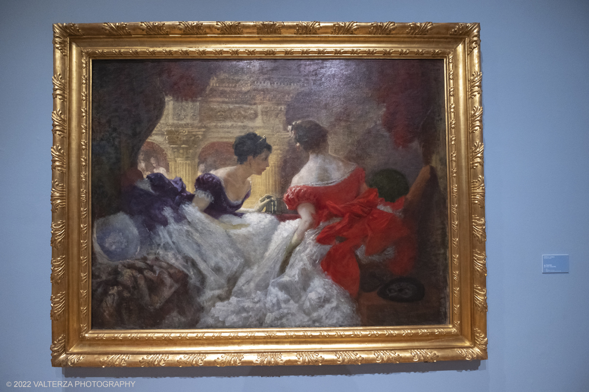 DSCF3180.jpg - 06/10/2022. Torino. Mostra delle Collezioni GAM dall'unitÃ  d'Italia all'alba del Novecento. Nella foto opera di Enico Junck Al Teatro 1878