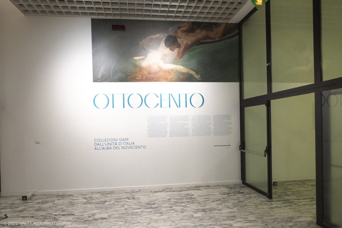 DSCF3207.jpg - 06/10/2022. Torino. Mostra delle Collezioni GAM dall'unitÃ  d'Italia all'alba del Novecento. Nella foto l'area di ingresso alla mostra