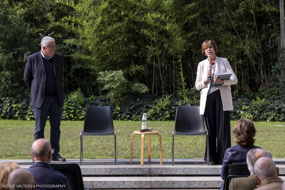 DSCF3270.jpg - 06/10/2022. Torino. Mostra delle Collezioni GAM dall'unitÃ  d'Italia all'alba del Novecento. Nella foto un momento della conferenza stampa di presentazione della mostra con Riccardo Passoni e Virginia Bertone curatori della mostra