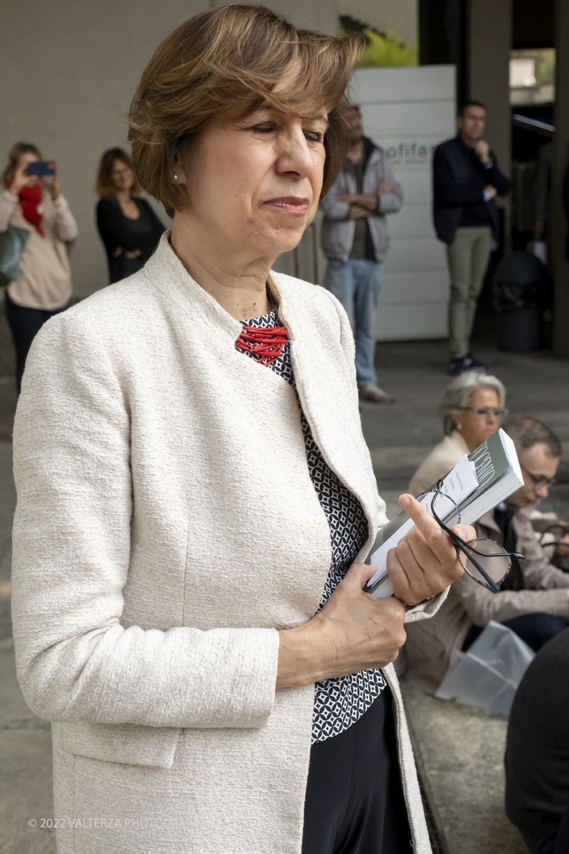DSCF3284.jpg - 06/10/2022. Torino. Mostra delle Collezioni GAM dall'unitÃ  d'Italia all'alba del Novecento. Nella foto Virginia Bertone Conservatore capo delle raccolte della GAM e curatrice della mostra