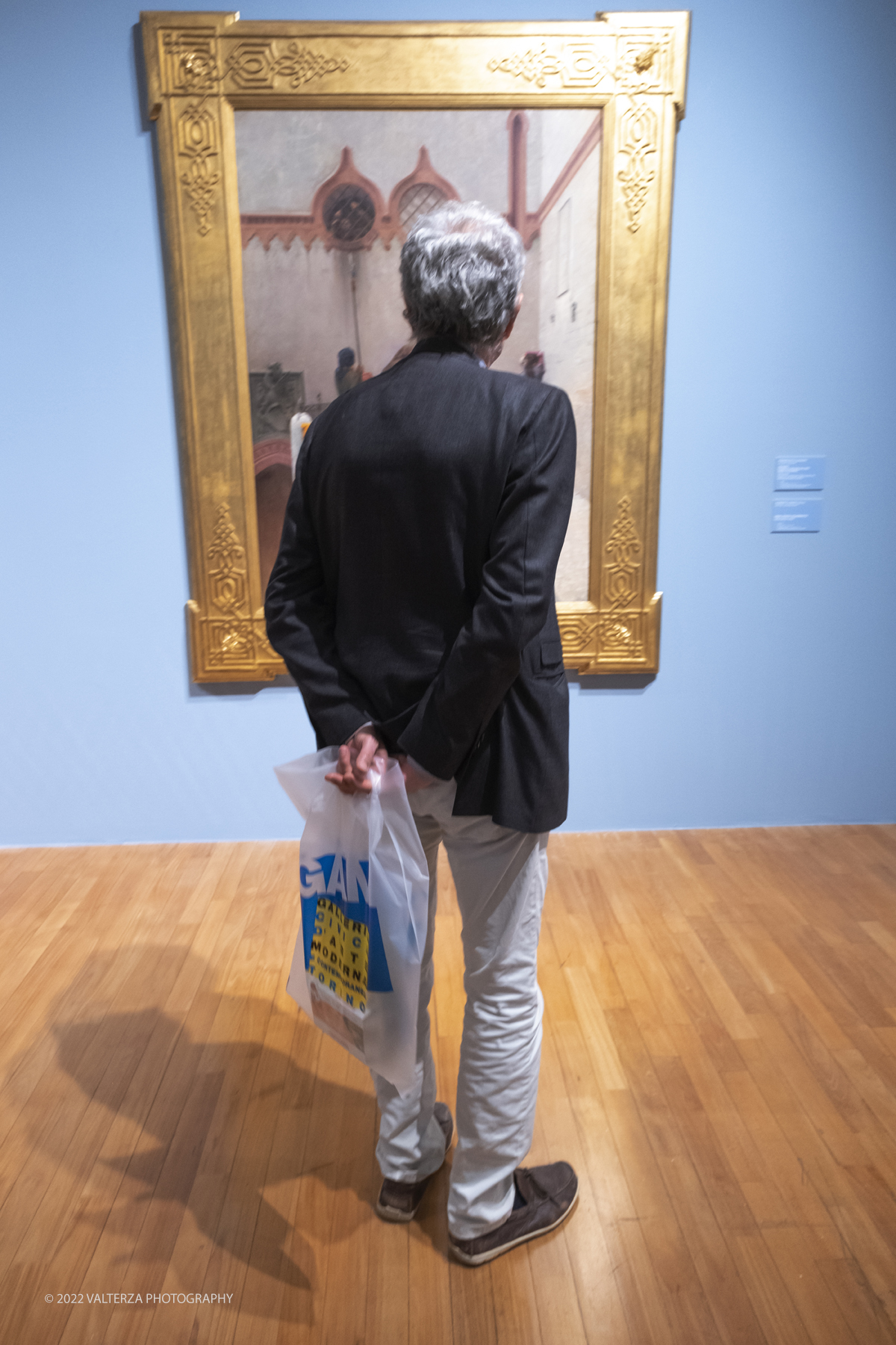 DSCF3317.jpg - 06/10/2022. Torino. Mostra delle Collezioni GAM dall'unitÃ  d'Italia all'alba del Novecento. Nella foto in visita alla mostra