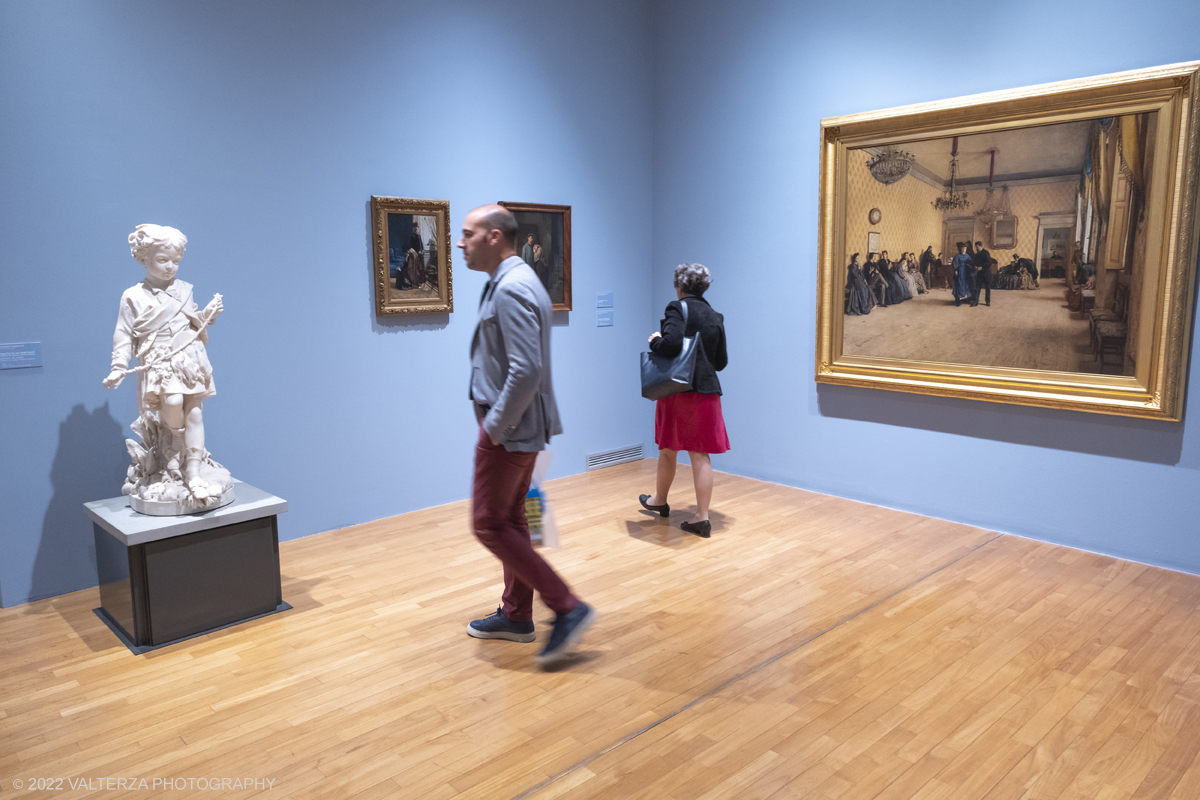 DSCF3320.jpg - 06/10/2022. Torino. Mostra delle Collezioni GAM dall'unitÃ  d'Italia all'alba del Novecento. Nella foto in visita alla mostra