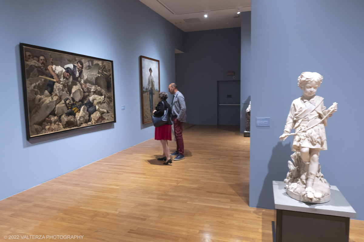 DSCF3321.jpg - 06/10/2022. Torino. Mostra delle Collezioni GAM dall'unitÃ  d'Italia all'alba del Novecento. Nella foto in visita alla mostra