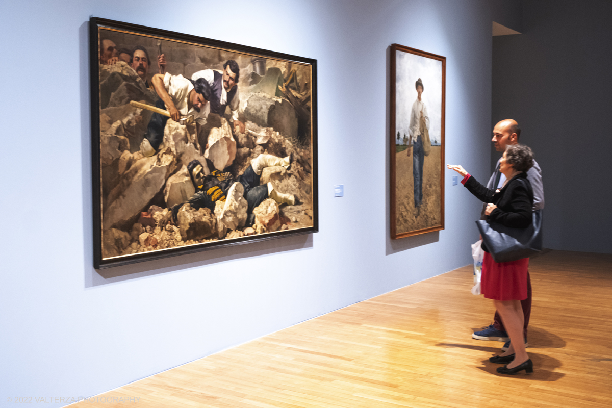 DSCF3328.jpg - 06/10/2022. Torino. Mostra delle Collezioni GAM dall'unitÃ  d'Italia all'alba del Novecento. Nella foto in visita alla mostra