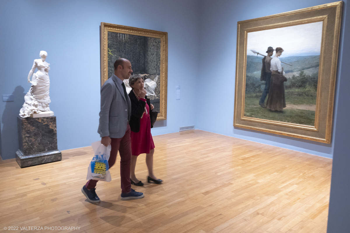 DSCF3334.jpg - 06/10/2022. Torino. Mostra delle Collezioni GAM dall'unitÃ  d'Italia all'alba del Novecento. Nella foto in visita alla mostra