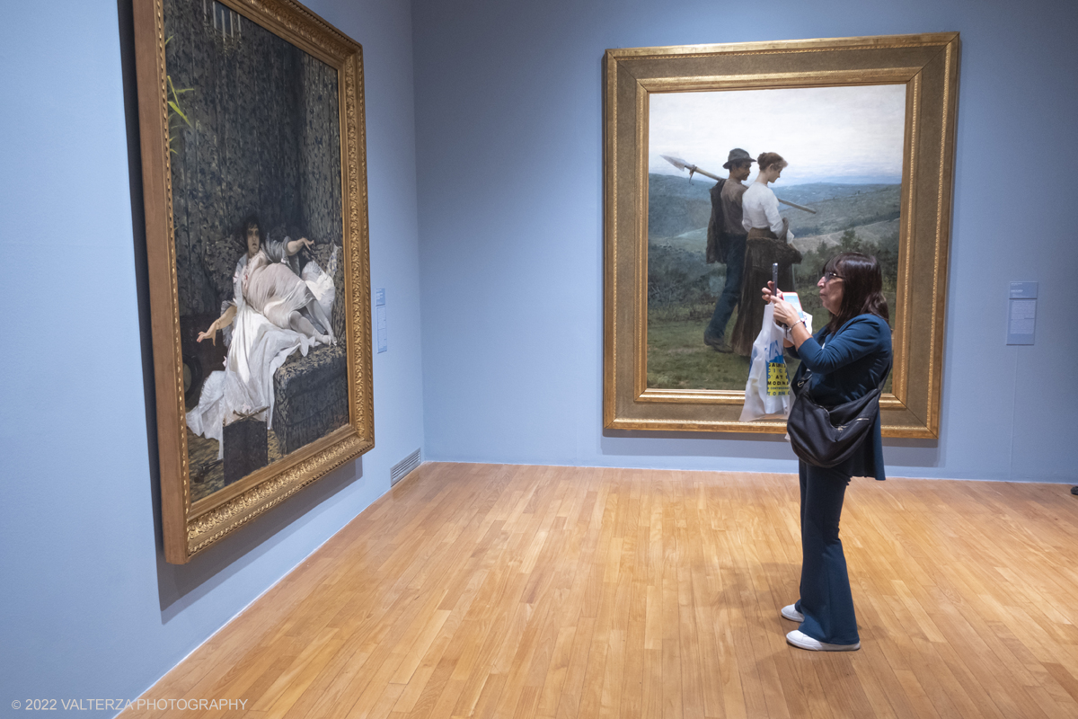 DSCF3352.jpg - 06/10/2022. Torino. Mostra delle Collezioni GAM dall'unitÃ  d'Italia all'alba del Novecento. Nella foto in visita alla mostra