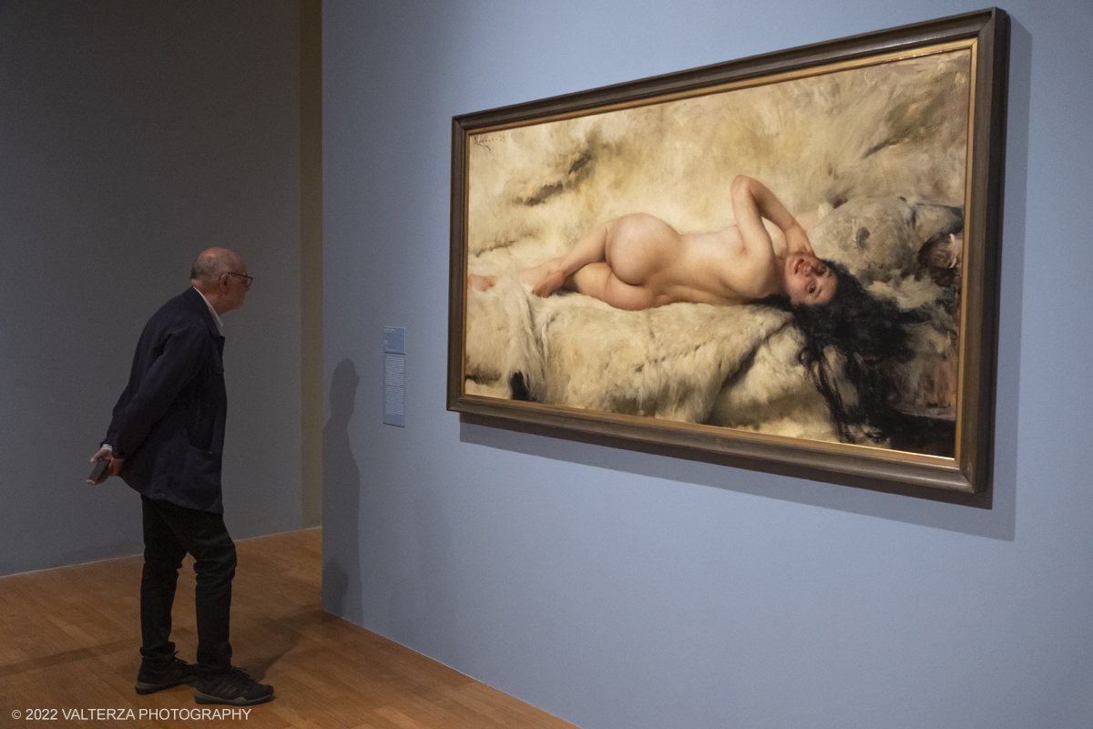 DSCF3434.jpg - 06/10/2022. Torino. Mostra delle Collezioni GAM dall'unitÃ  d'Italia all'alba del Novecento. Nella foto in visita alla mostra
