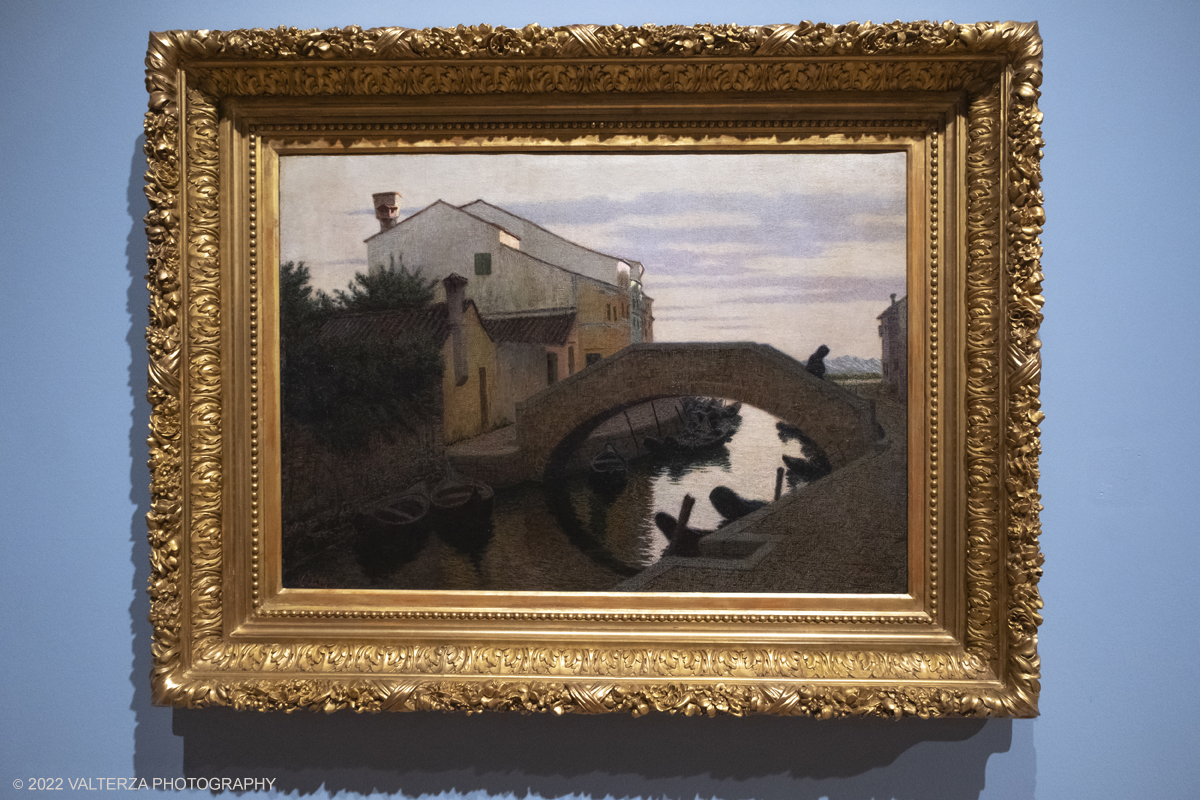 DSCF3446.jpg - 06/10/2022. Torino. Mostra delle Collezioni GAM dall'unitÃ  d'Italia all'alba del Novecento. Nella foto opera di Angelo Morbelli La Prima messa a Burano 1910