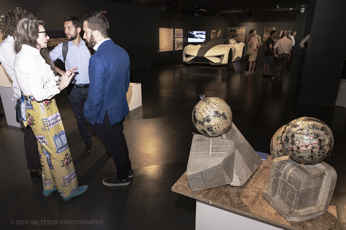 _DSF0726.jpg - 11/07/2019. Torino. Nuovo allestimento al MAUTO, un omaggio al cavaliere dell'arte in occasione dei suoi novant'anni. Nella foto visitatori della mostra