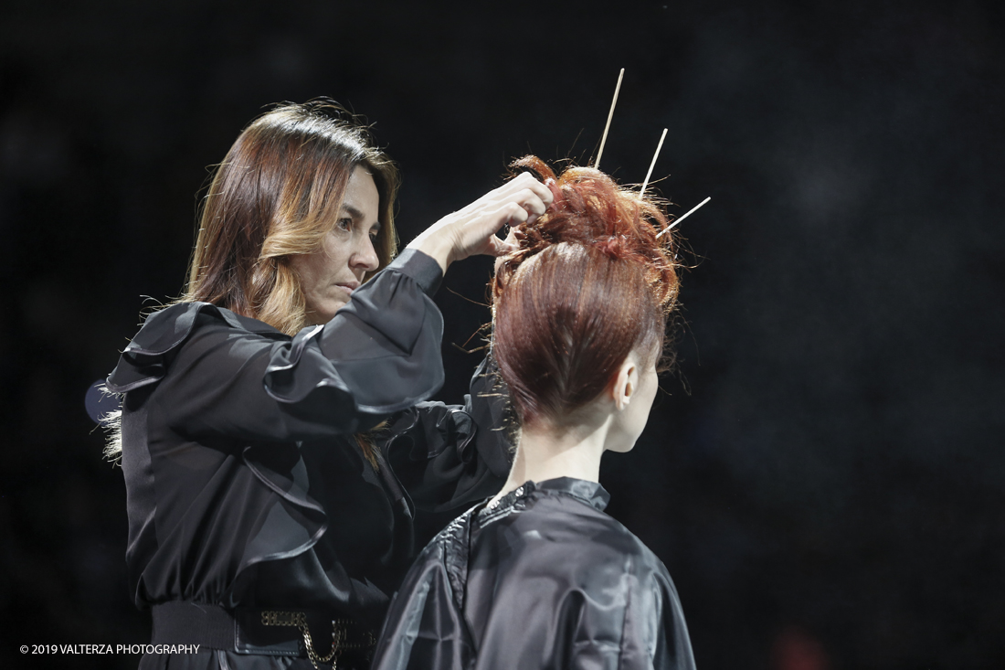 _X9B3091.jpg - 17/11/2019. Torino. Gli On Hair Show nascono dieci anni fa dallâ€™esperienza nel settore di Cosmoprof Worldwide Bologna. Oggi rappresentano l'unico evento italiano interamente dedicato agli hairstylist. Nella foto lo Show di Medavita in partnership con Elchim e AEIM