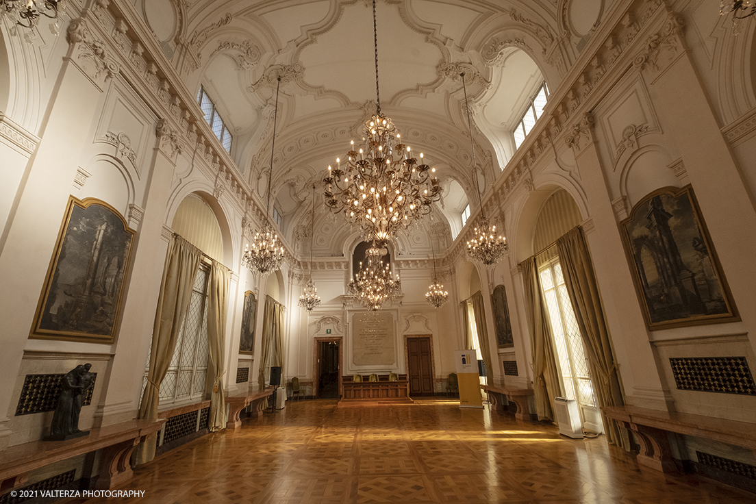 _DSF0917.jpg - 08/10/2021. Torino. La grande bellezza del secentesco Palazzo Perrone di San Martino, considerato dagli studiosi un unicum nel panorama dellâ€™architettura e delle arti figurative della cittÃ , si svela al pubblico grazie a un libro . Nella foto il Salone d'onore