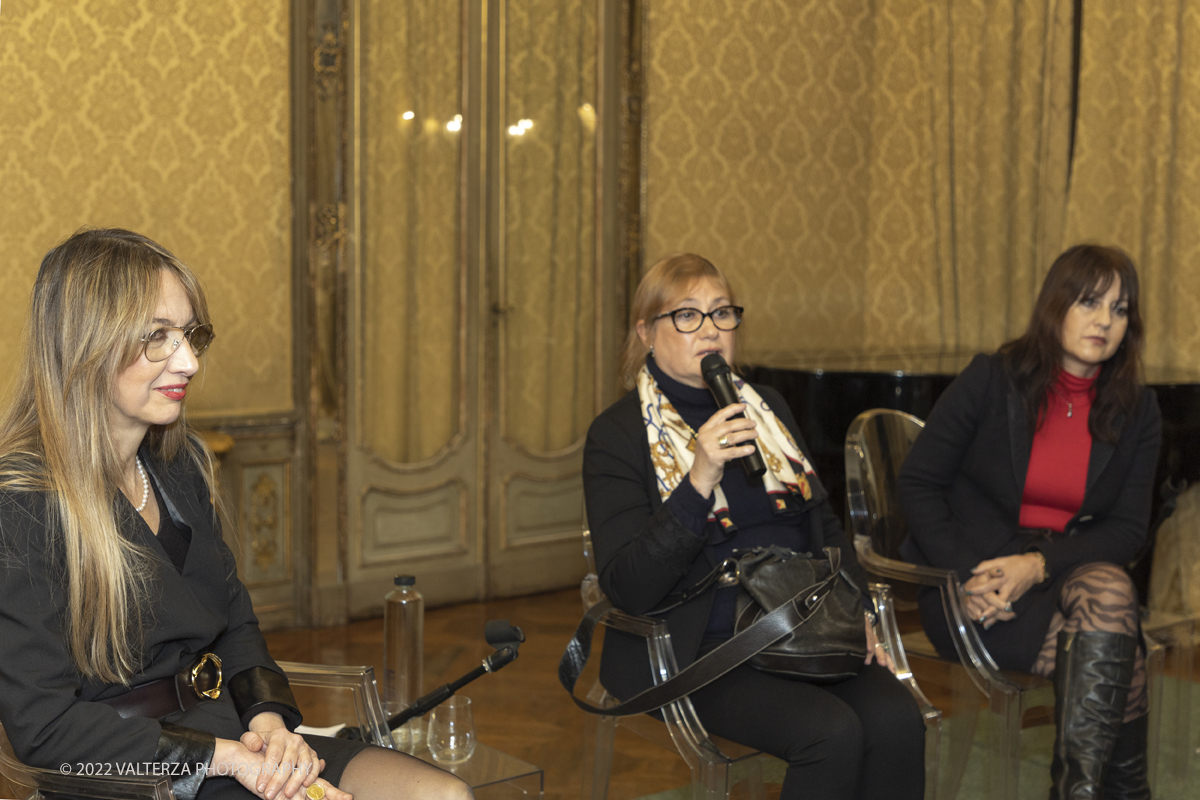 _G5A0209.jpg - 24/01/2023. Torino. Celebrazione dei venti anni di attivitÃ  della casa editrice Paola Caramella. Nella foto Paola Caramella, Adriana Valabrega e Natalia Sabidussi