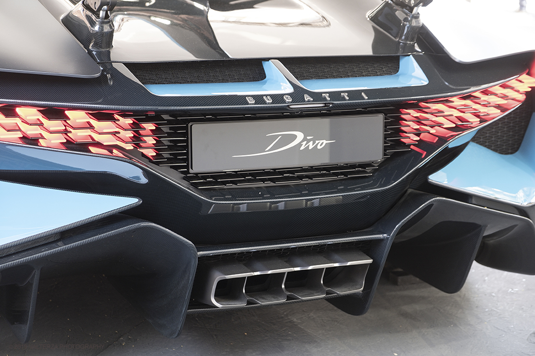 DSCF9671.jpg - 19/06/2019. Torino, apertura al Parco del Valentino dell'edizione record del Motor Show con la partecipazione di 54 brand e numerosi eventi dedicati al mondo dell'auto nell'arco di 5 giorni. Nella foto dettagli della Bugatti Divo
