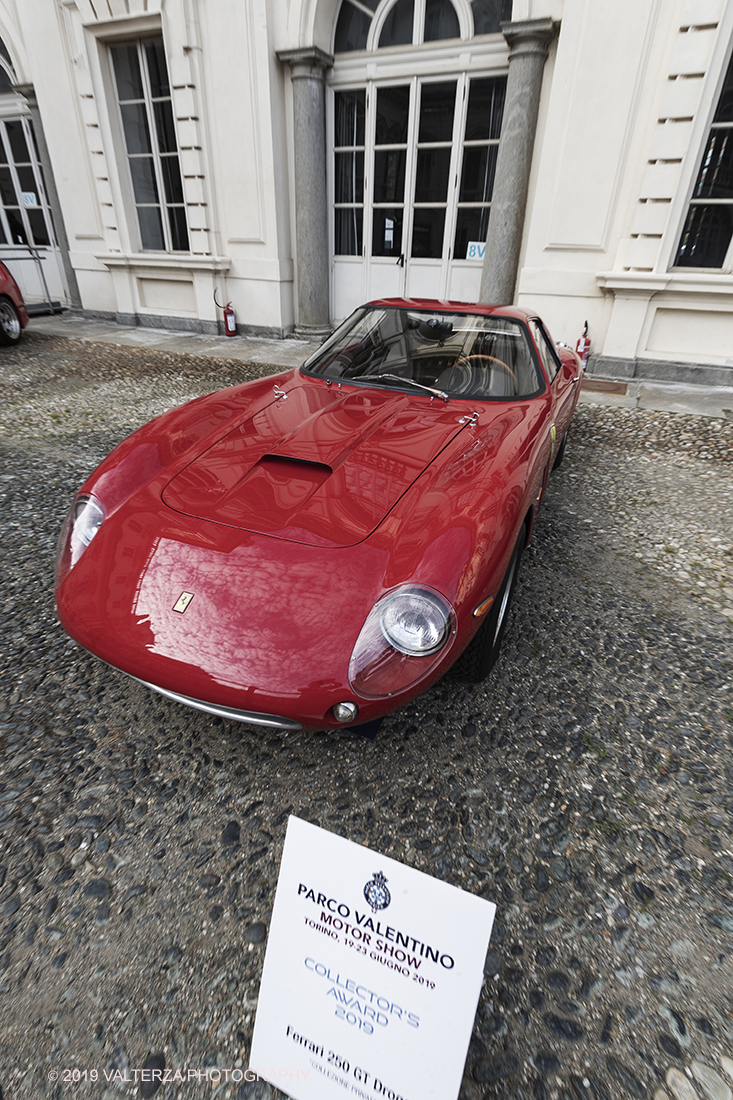 _G3I0338.jpg - 19/06/2019. Torino, apertura al Parco del Valentino dell'edizione record del Motor Show con la partecipazione di 54 brand e numerosi eventi dedicati al mondo dell'auto nell'arco di 5 giorni. Nella foto una Ferrari 250 GT