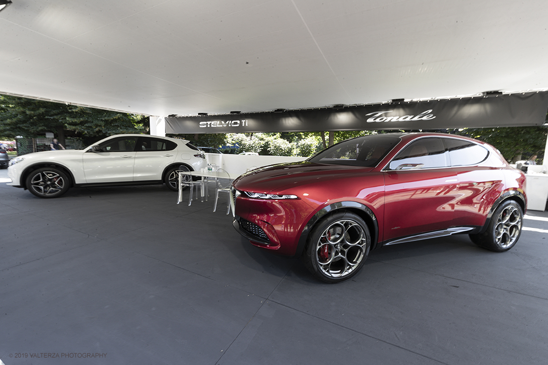 _G3I0611.jpg - 19/06/2019. Torino, apertura al Parco del Valentino dell'edizione record del Motor Show con la partecipazione di 54 brand e numerosi eventi dedicati al mondo dell'auto nell'arco di 5 giorni. Nella foto lo stand dell'Alfa Romeo