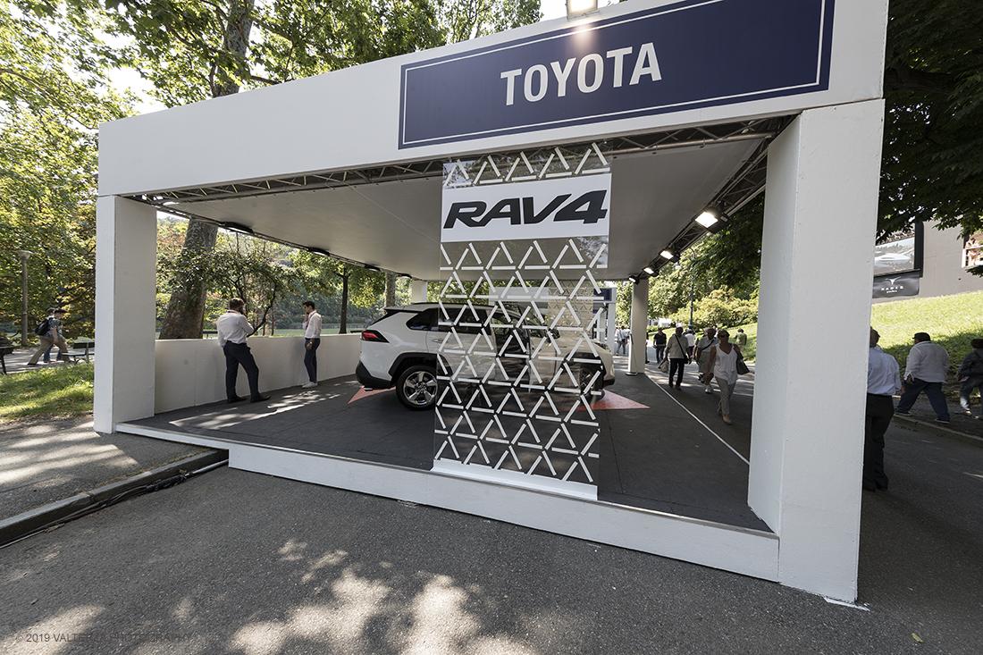 _G3I0798.jpg - 19/06/2019. Torino, apertura al Parco del Valentino dell'edizione record del Motor Show con la partecipazione di 54 brand e numerosi eventi dedicati al mondo dell'auto nell'arco di 5 giorni. Nella foto lo stand Toyata.