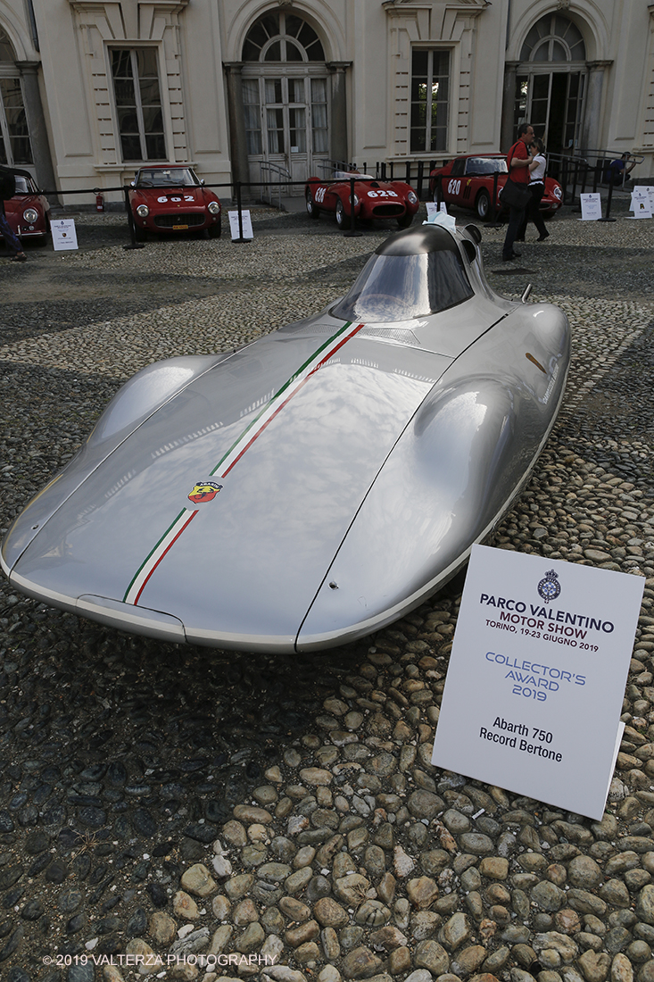 _X9B6862.jpg - 19/06/2019. Torino, apertura al Parco del Valentino dell'edizione record del Motor Show con la partecipazione di 54 brand e numerosi eventi dedicati al mondo dell'auto nell'arco di 5 giorni. Nella foto l'Abarth 750 Record Bertone