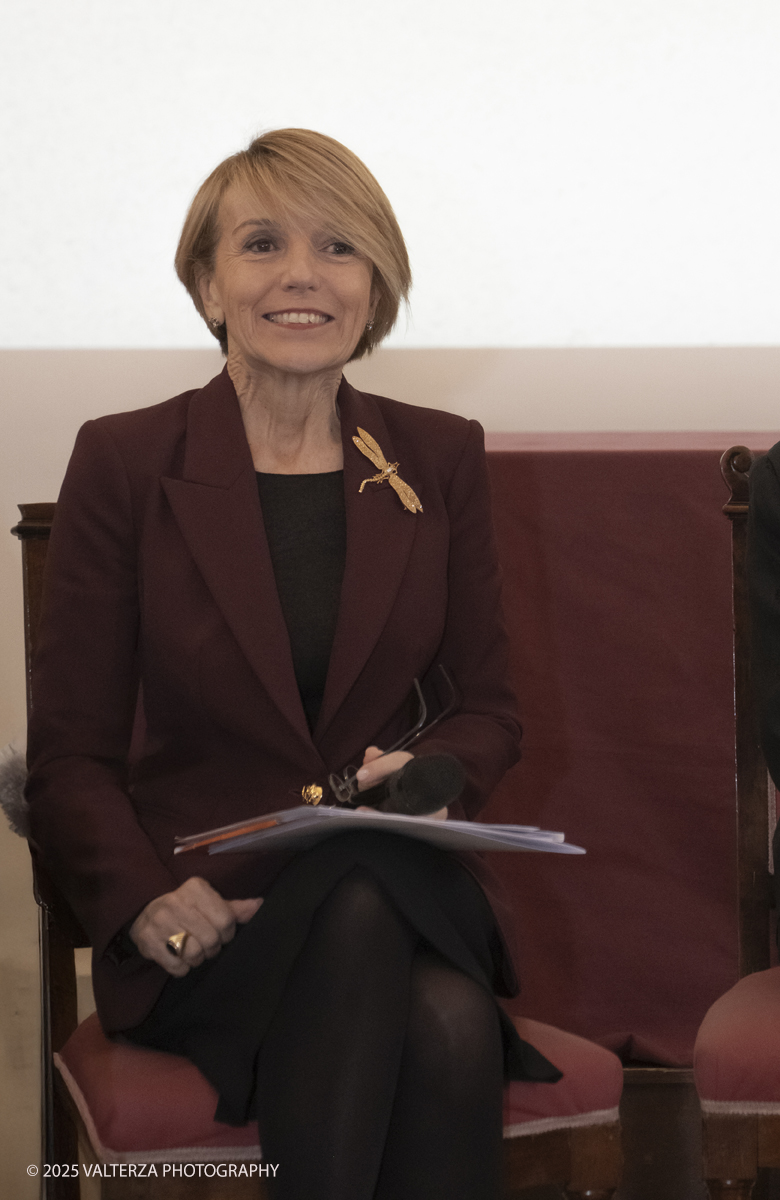 _DSF5296.jpg - 04/92/2025. Torino. Accademia Albertina, conferenza stampa per prime anticipazioni sulla seconda edizione di EXPOSED Torino Foto Festival. Nella foto Patrizia Sandretto Re Rebaudengo Presidente Fondazione arte CRT