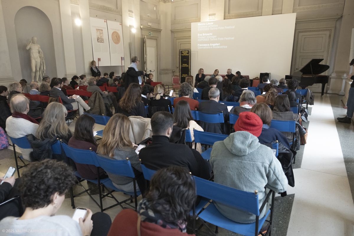 _DSF5341.jpg - 04/92/2025. Torino. Accademia Albertina, conferenza stampa per prime anticipazioni sulla seconda edizione di EXPOSED Torino Foto Festival. Nella foto un momento della conferenza stampa