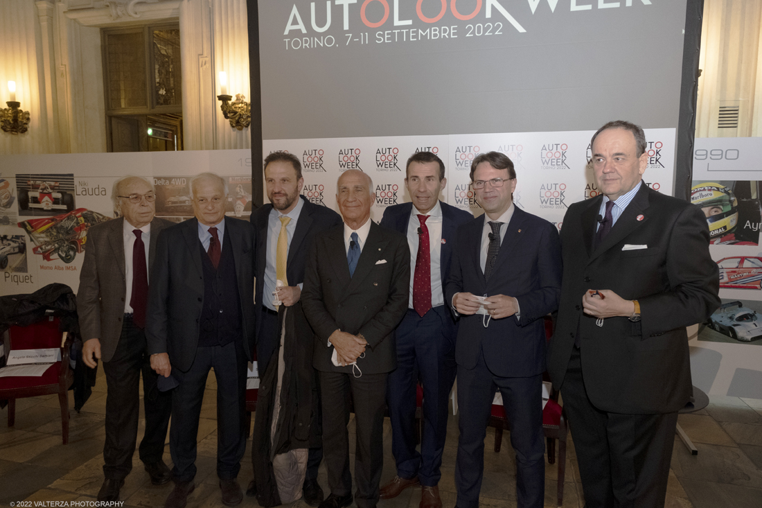 _DSF6805.jpg - 16/03/2022. Torino. Si svolgerÃ  a Torino dal 7 allâ€™11 settembre 2022 Autolook Week Torino, l festival che celebra il motorsport e le auto da competizione. Nella foto un gruppo di relatori della conferenza con Andrea Levy.