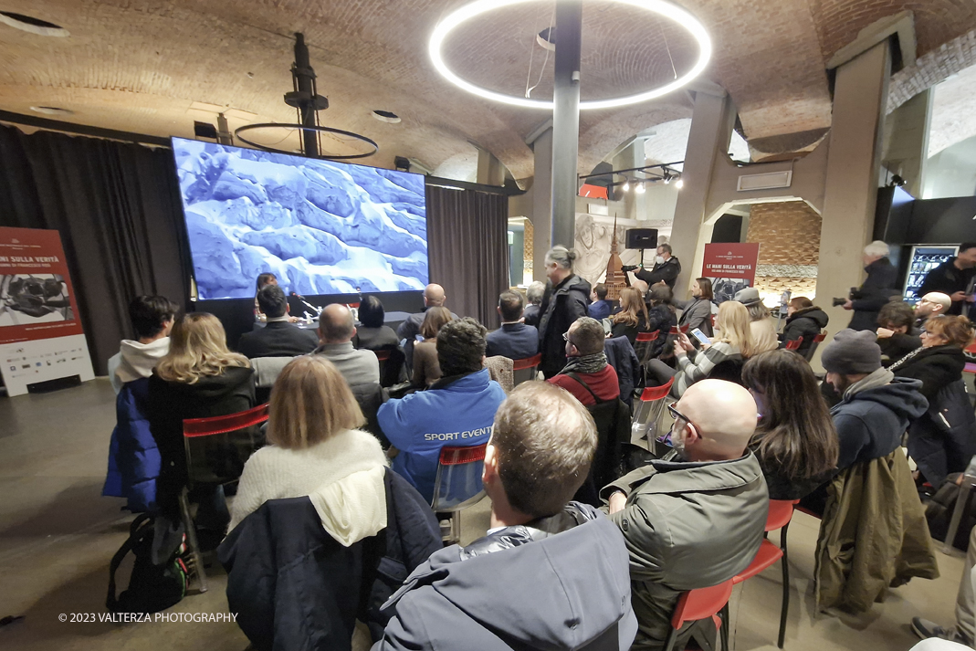 20230130_110919.jpg - 30/01/2023. Torino. Uno show unico che unisce le colonne sonore dei film che hanno fatto la storia del cinema a performance da brividi sul ghiaccio  . Nella foto un momento della conferenzaa stampa.