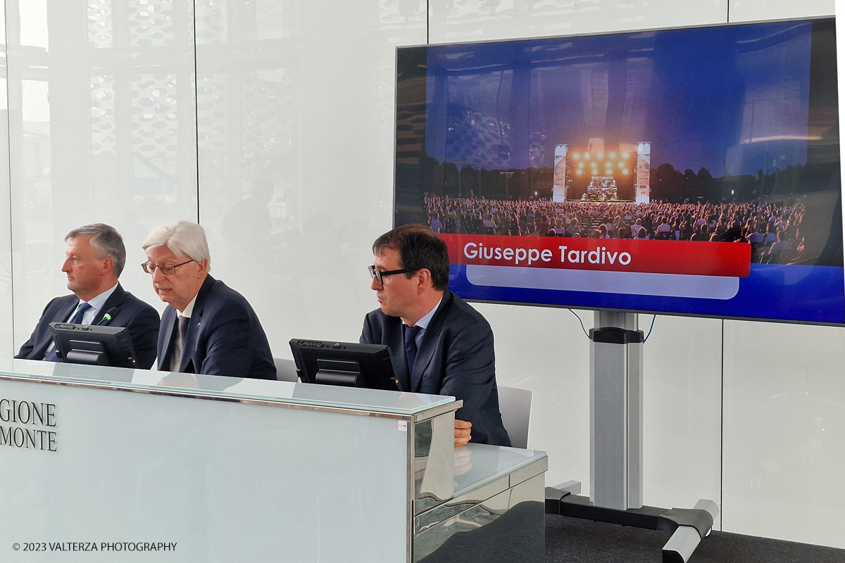 20230620_131149.jpg - 20/06/2023. Conferenza Stampa Collisioni 2023. Quella di quest'anno sarÃ  una edizione speciale che vedrÃ  la nascita di nuovi progetti e che allungherÃ  la programmazione a tutta lâ€™estate 2023. Nella foto un momento della conferenza stampa