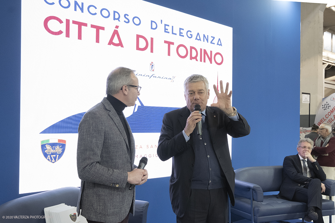 _DSF2023.jpg - 30/01/2020. Torino.  Lingotto Fiere. Automotoclub Storico Italiano e Pininfarina organizzano il â€œConcorso dâ€™Eleganza CittÃ  di Torinoâ€�, evento in programma sabato 30 maggio nella prestigiosa cornice di Piazza San Carlo. Nella foto l'ntervento di Paolo Pininfarina , organizzatore dell'evento  con l' ASI