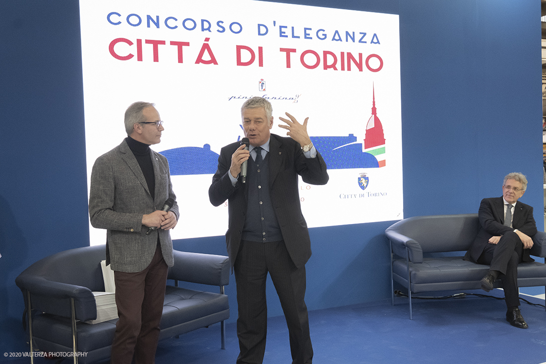 _DSF2033.jpg - 30/01/2020. Torino.  Lingotto Fiere. Automotoclub Storico Italiano e Pininfarina organizzano il â€œConcorso dâ€™Eleganza CittÃ  di Torinoâ€�, evento in programma sabato 30 maggio nella prestigiosa cornice di Piazza San Carlo. Nella foto l'ntervento di Paolo Pininfarina , organizzatore dell'evento  con l' ASI