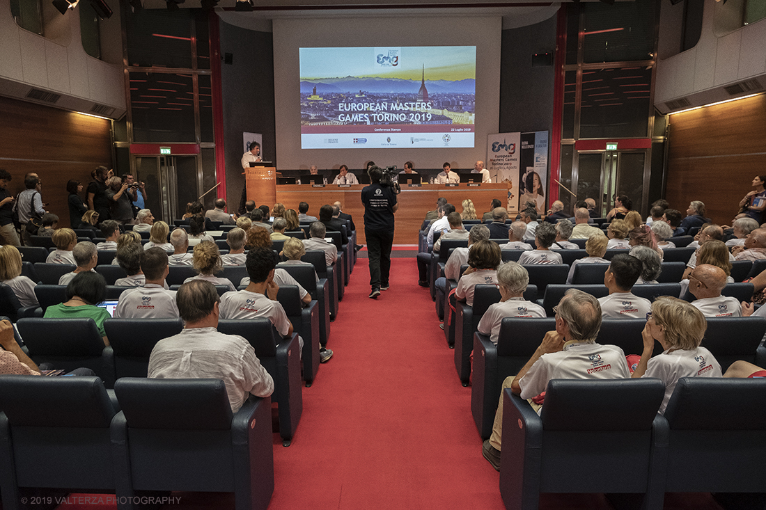 _DSF7533.jpg - 22/07/2019. Torino. Conferenza stampa. Nella foto la sala di torino incontra sede ella conferenza stampa affollata per l'occasione.