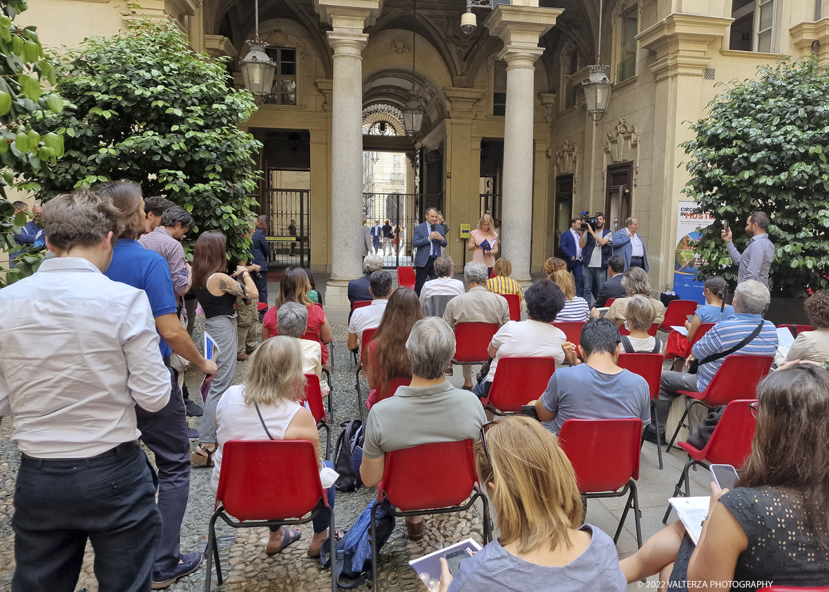 20220615_111848.jpg - 15/06/2022. Torino. Nel cortile d'onore di Palazzo Civico, si Ã¨ svolta la conferenza stampa di presentazione del programma dei festeggiamenti di San Giovanni. Nella foto un momento della conferenza stampa