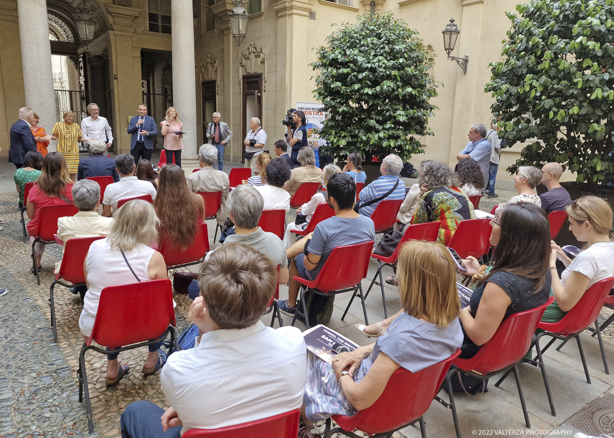 20220615_113218.jpg - 15/06/2022. Torino. Nel cortile d'onore di Palazzo Civico, si Ã¨ svolta la conferenza stampa di presentazione del programma dei festeggiamenti di San Giovanni. Nella foto un momento della conferenza stampa