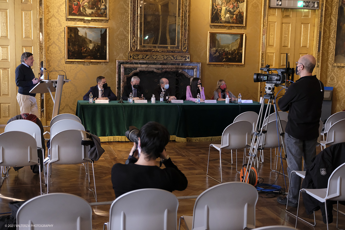 _DSF0850.jpg - 17/02/2021. Torino. Presentazione in streaming del progetto di restauro per Palazzo Madama. Nella foto un momento della conferenza stampa in streaming
