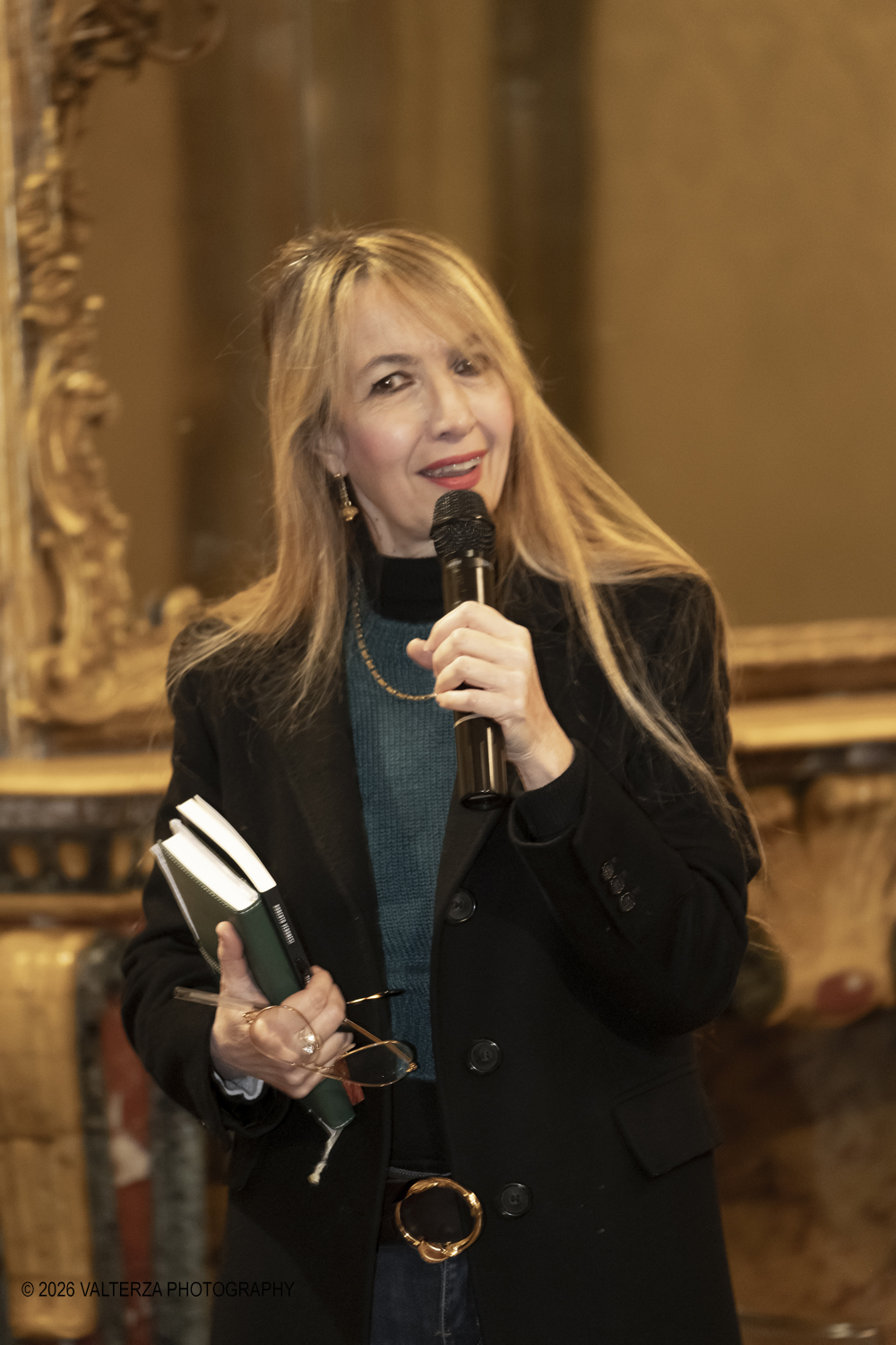 DSCF0044.jpg - 23/02/2025. Torino. Presentazione del libro MI PIACE ANNUSARE LA LANA scritto da Roberto Veronesi ed edito da Paola Caramella Editrice al Circolo della Stampa. Nella foto Paola Caramella Editrice