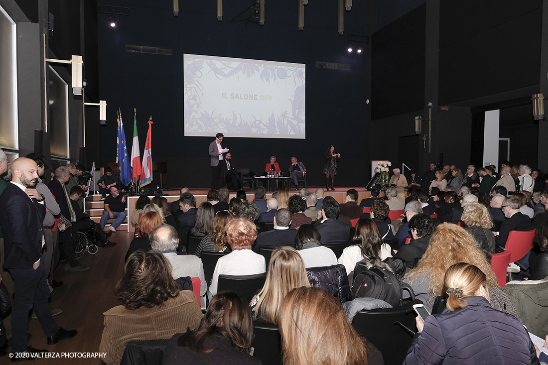 _DSF5906.jpg - 18/02/2020. Torino. Cinque giorni di dialogo intorno ai libri e alla lettura, per immaginare il futuro dellâ€™umanitÃ  e del mondo con oltre 2.000 tra scrittori, filosofi, scienziati, artisti, economisti e pensatori contemporanei. Nella foto un momento della presentazione del programma del Salone da parte di  Nicola Lagioia, direttore editoriale del Salone Internazionale del Libro di Torino