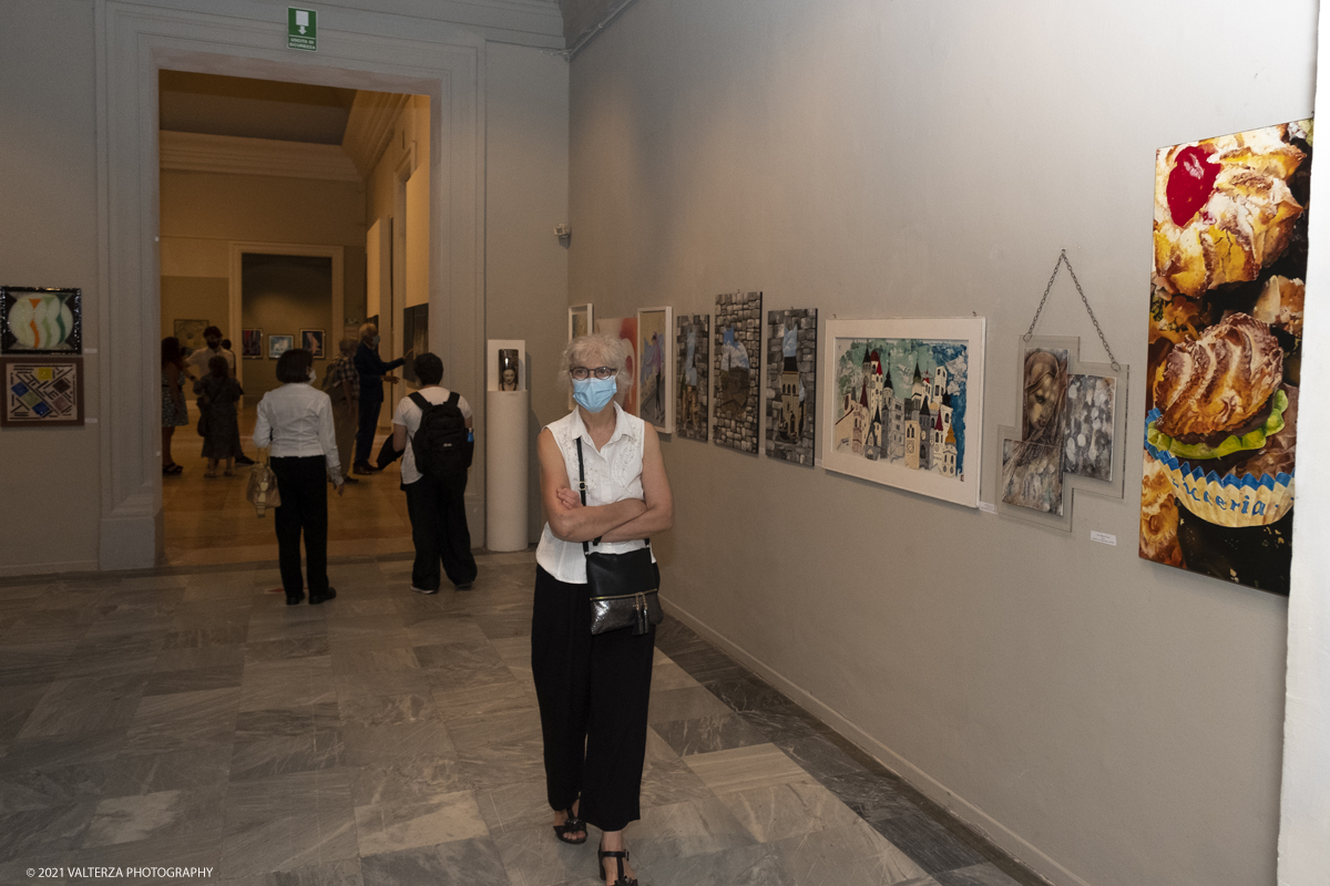 _DSF6924.jpg - 15/09/2021. Torino. Inaugurazione dell'esposizione annuale degli artisti soci della Promotrice delle Belle Arti di Torino. Nella foto, in visita alla mostra