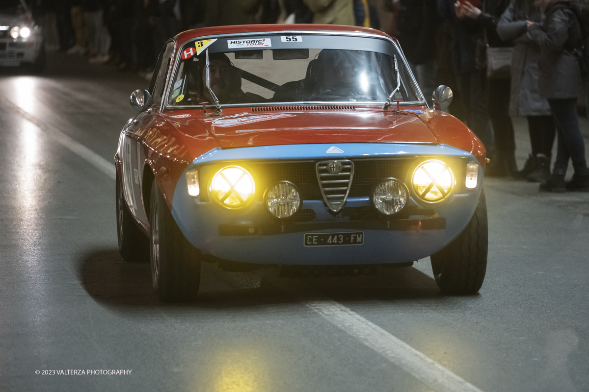 _DSF8023.jpg - 26/01/2023. Torino. Dopo  sette anni, torna a Torino il Rally Storico di Montecarlo, la rievocazione storica del rally su strada piÃ¹ antico del mondo, riservata alle vetture dâ€™epoca che hanno partecipato ad almeno un Rally Automobile Monte-Carlo entro il 1983. Nella foto passaggio di vetture della corsa in via Roma a Torino