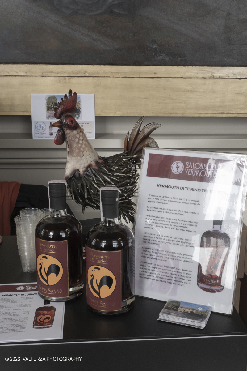DSCF2678.jpg - 21/02/2026. Torino.  Il Salone del Vermouth di sabato 21 e domenica 22 febbraio Ã¨ ufficialmente SOLD OUT. Un risultato che racconta meglio di qualsiasi parola lâ€™entusiasmo che câ€™Ã¨ attorno a questa edizione. Nella foto i Vermouth di Torino Tetti BattÃ¹